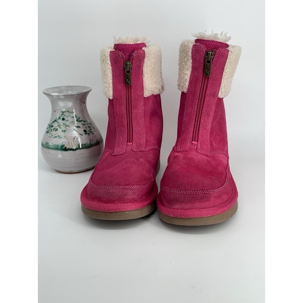 Koolaburra by Ugg Lytta Raspberry Rose Front Zipper Boots Size 5